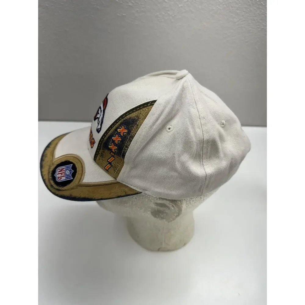 Logo Athletic NFL Hat Super Bowl XXXIII Champions Denver Broncos Back 2 Back VTG